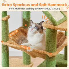 Taoqimiao Cactus Cat Tree eight sisal posts for natural claw care