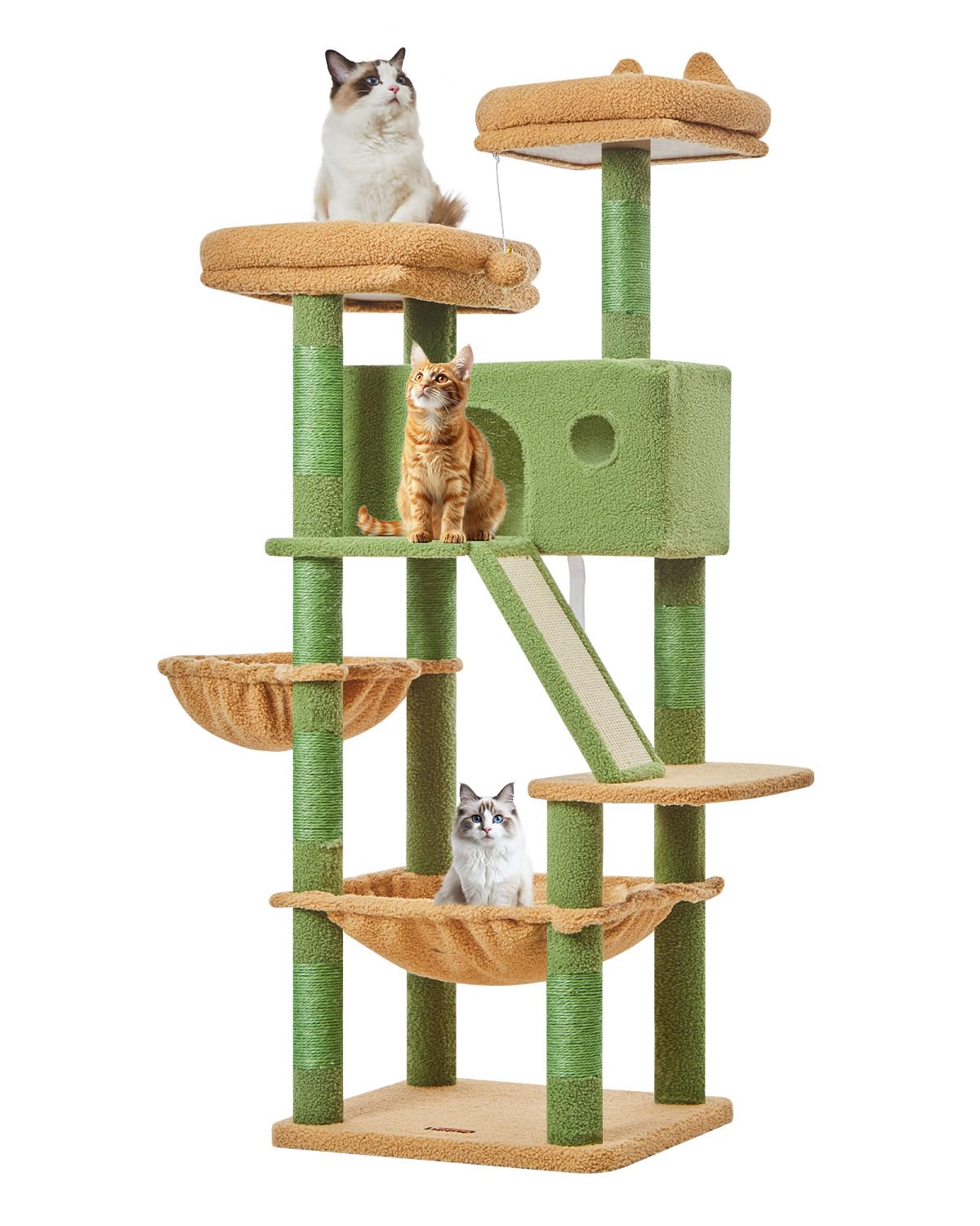 Taoqimiao cactus cat tree easy-clean materials simplify maintenance
