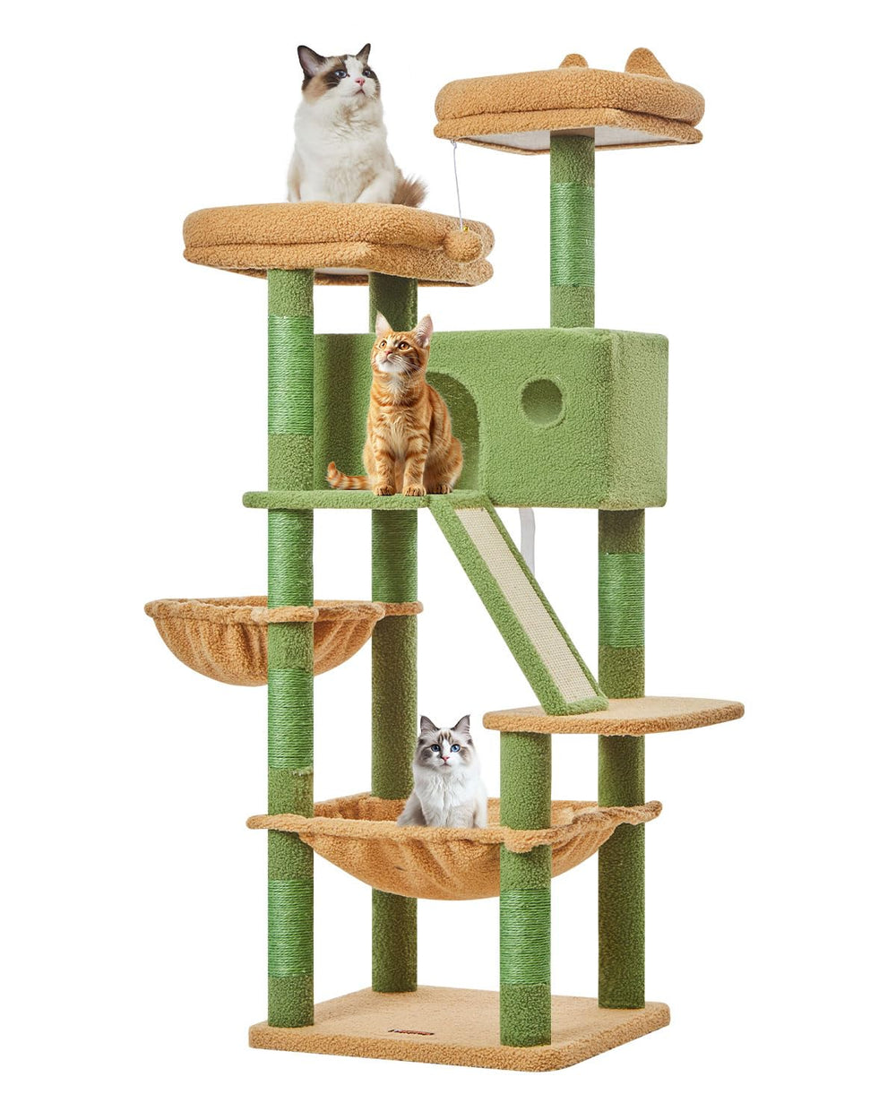 Taoqimiao cactus cat tree easy-clean materials simplify maintenance