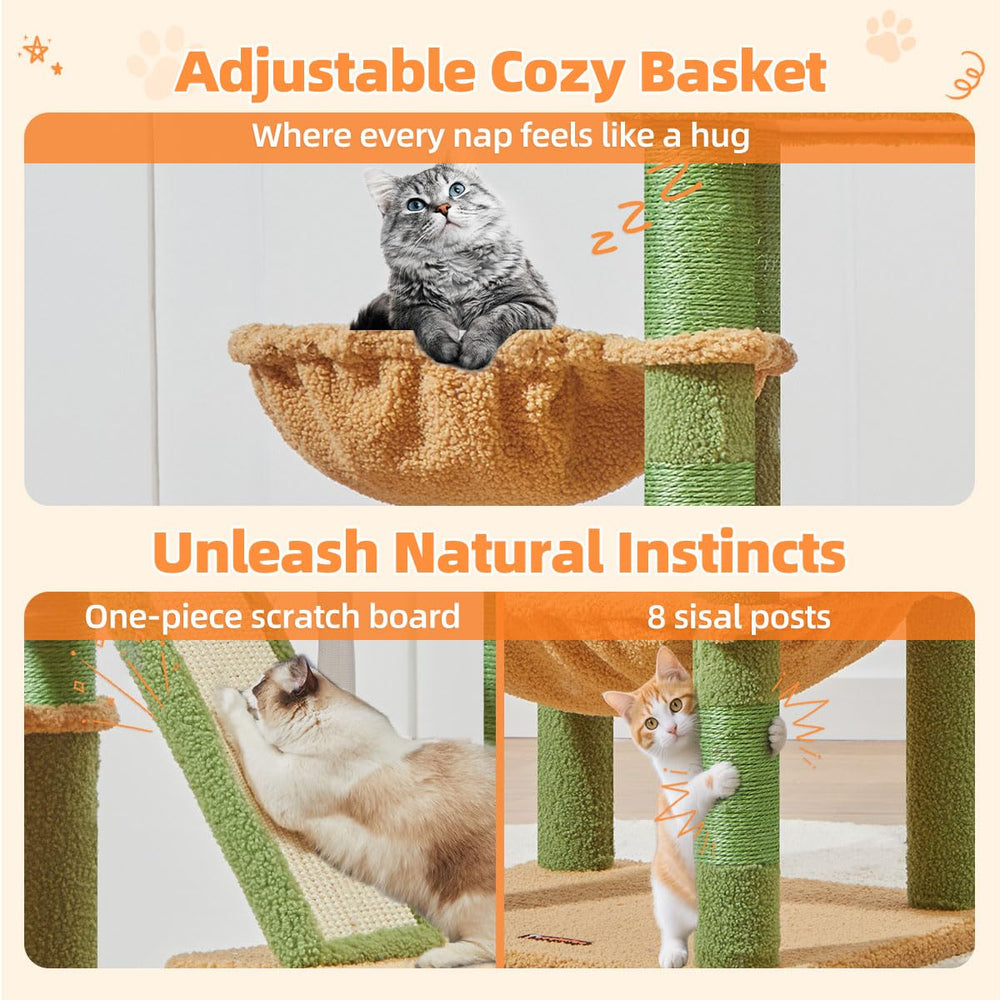 Taoqimiao cactus cat tree private condo creates personal space