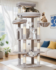 Taoqimiao cat tree 71-inch height offers tall climbing and observation for large cats.