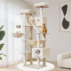 Taoqimiao cat tree 71-inch six-floor layout supports indoor cats