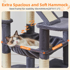 Taoqimiao cat-tree cat-apartments create private resting spaces for cats