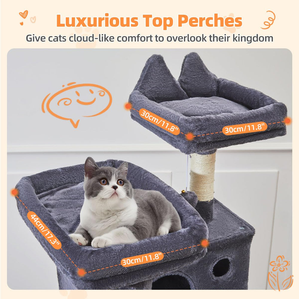 Taoqimiao cat-tree hammock provides a plush resting nook with a view