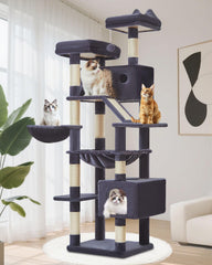 Taoqimiao cat-tree top-perch offers elevated viewing and cozy lounging for indoor cats