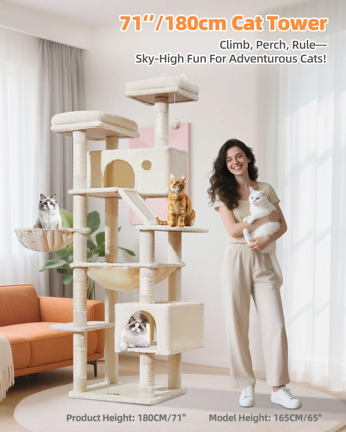 Taoqimiao eight natural sisal posts protect furniture and satisfy scratching