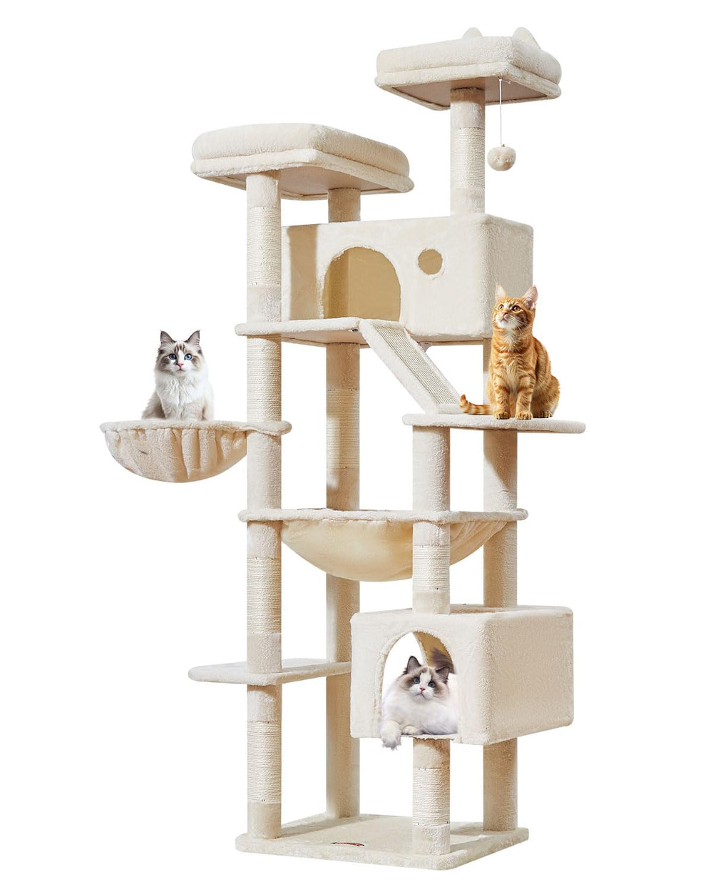 Taoqimiao anti-tipping base boosts stability for active cats