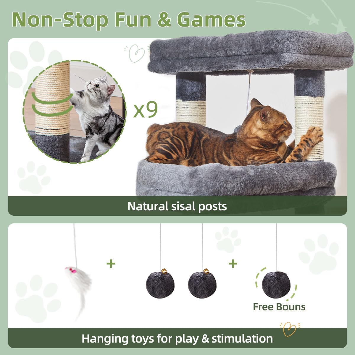 Taoqimiao sturdy base helps prevent tipping during vigorous play.