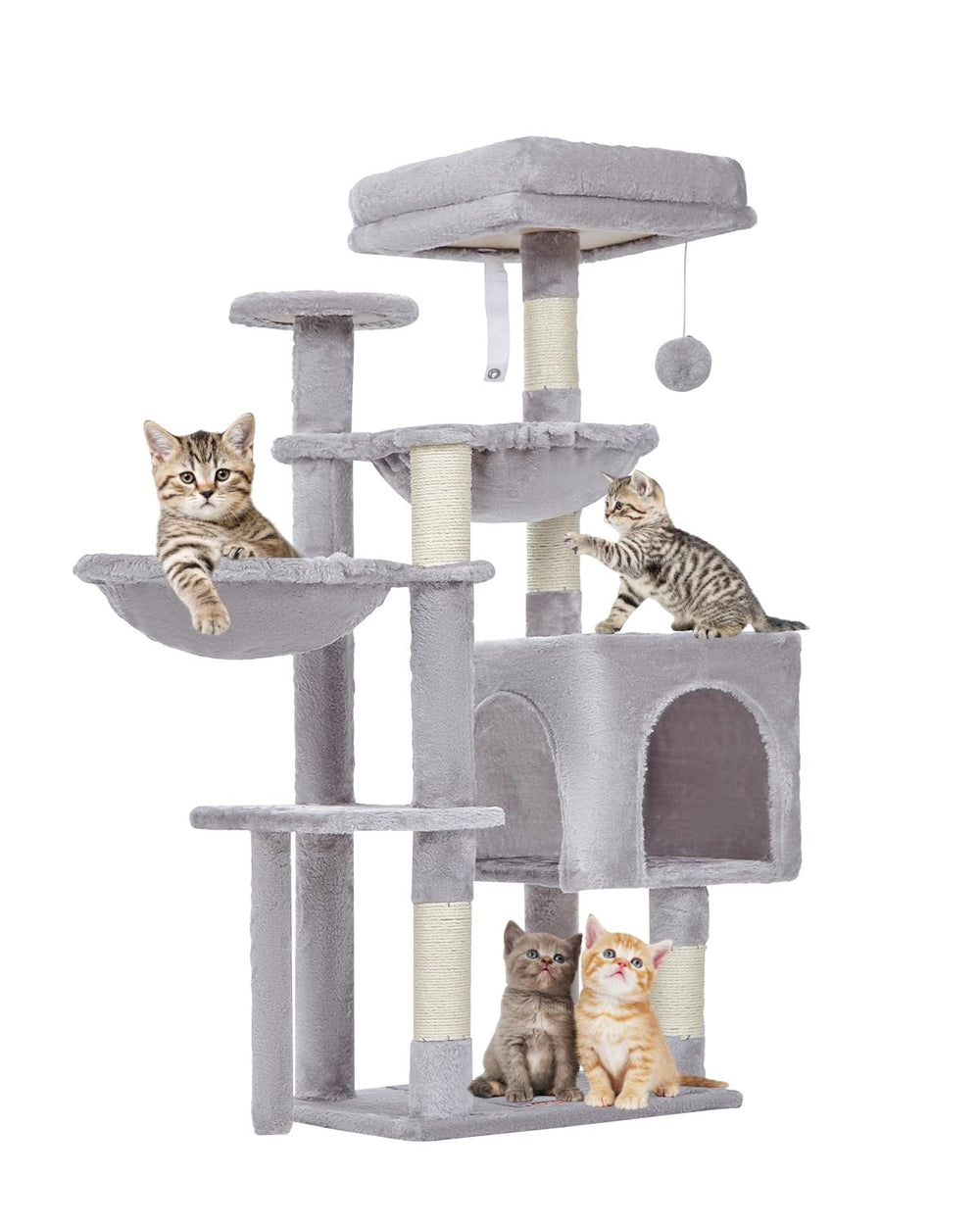 Taoqimiao cat tree top perch offers a cozy elevated view for curious felines.