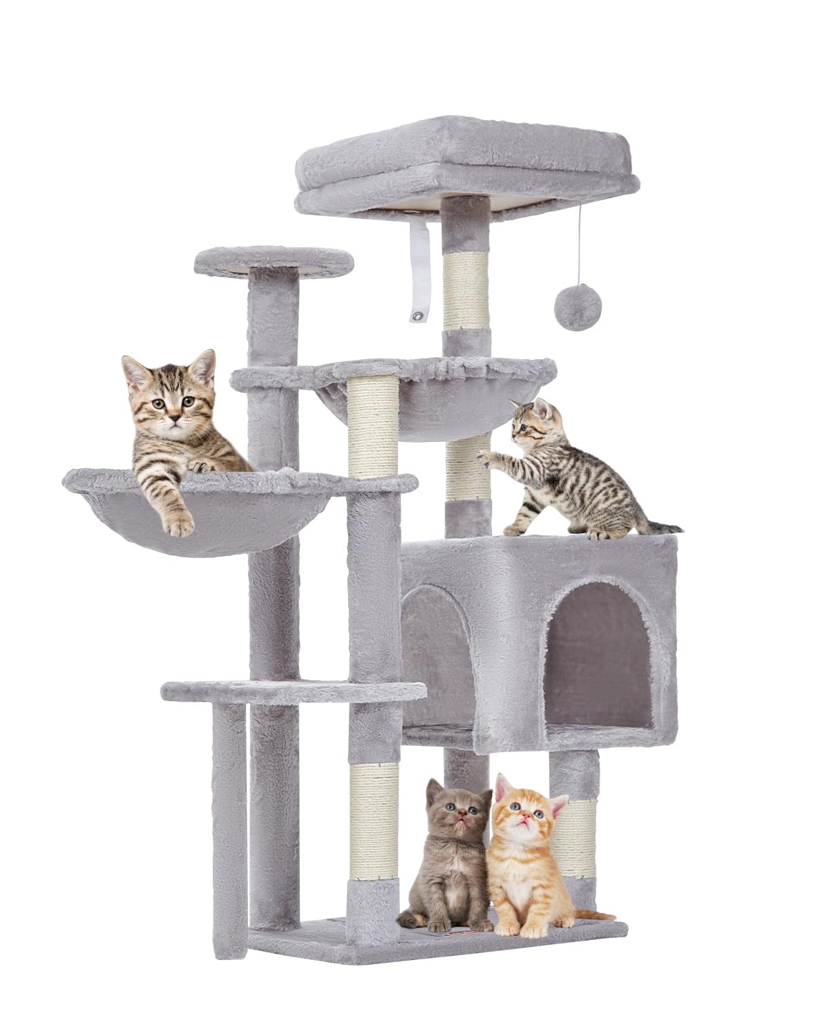 Taoqimiao cat tree top perch offers a cozy elevated view for curious felines.