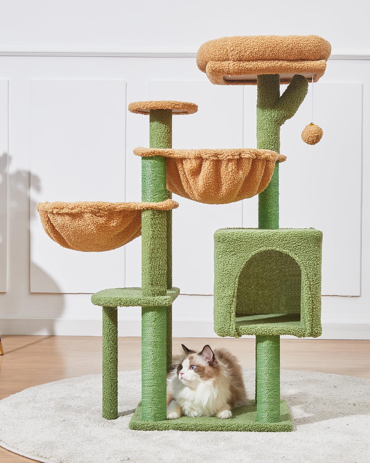 Taoqimiao MS019T full setup shows a multi-level paradise for indoor cats.