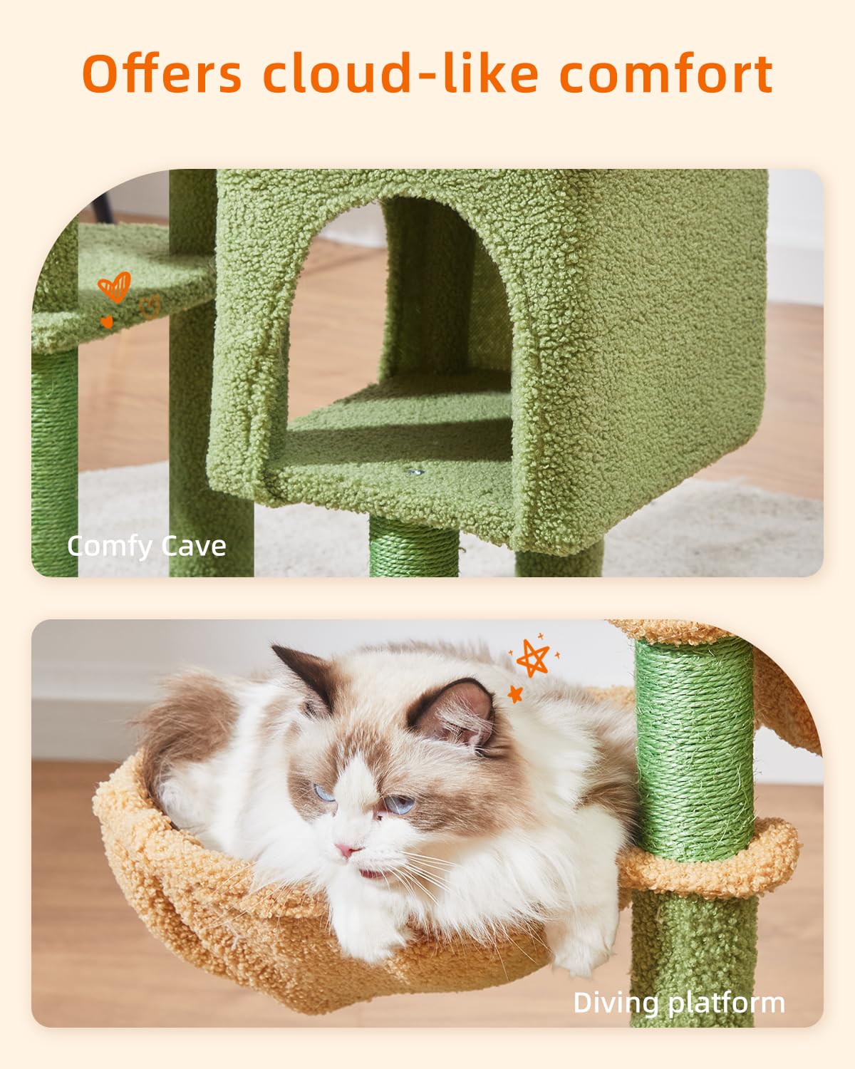Taoqimiao MS019T pompoms add playful motion for curious cats.
