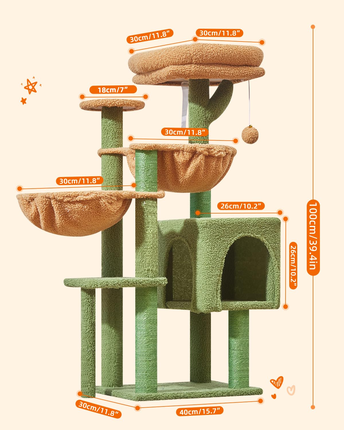 Taoqimiao MS019T sisal pillar offers durable scratching for daily claw care.