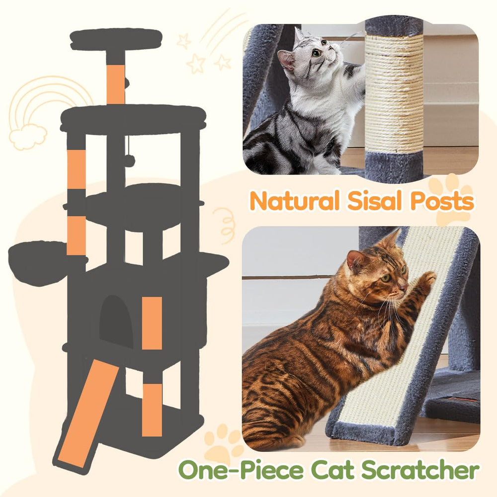 Taoqimiao MS045G oversized scratching board protects furniture and satisfies scratching instincts.