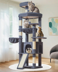 Taoqimiao MS045G top platform provides a high lookout perch for curious cats.