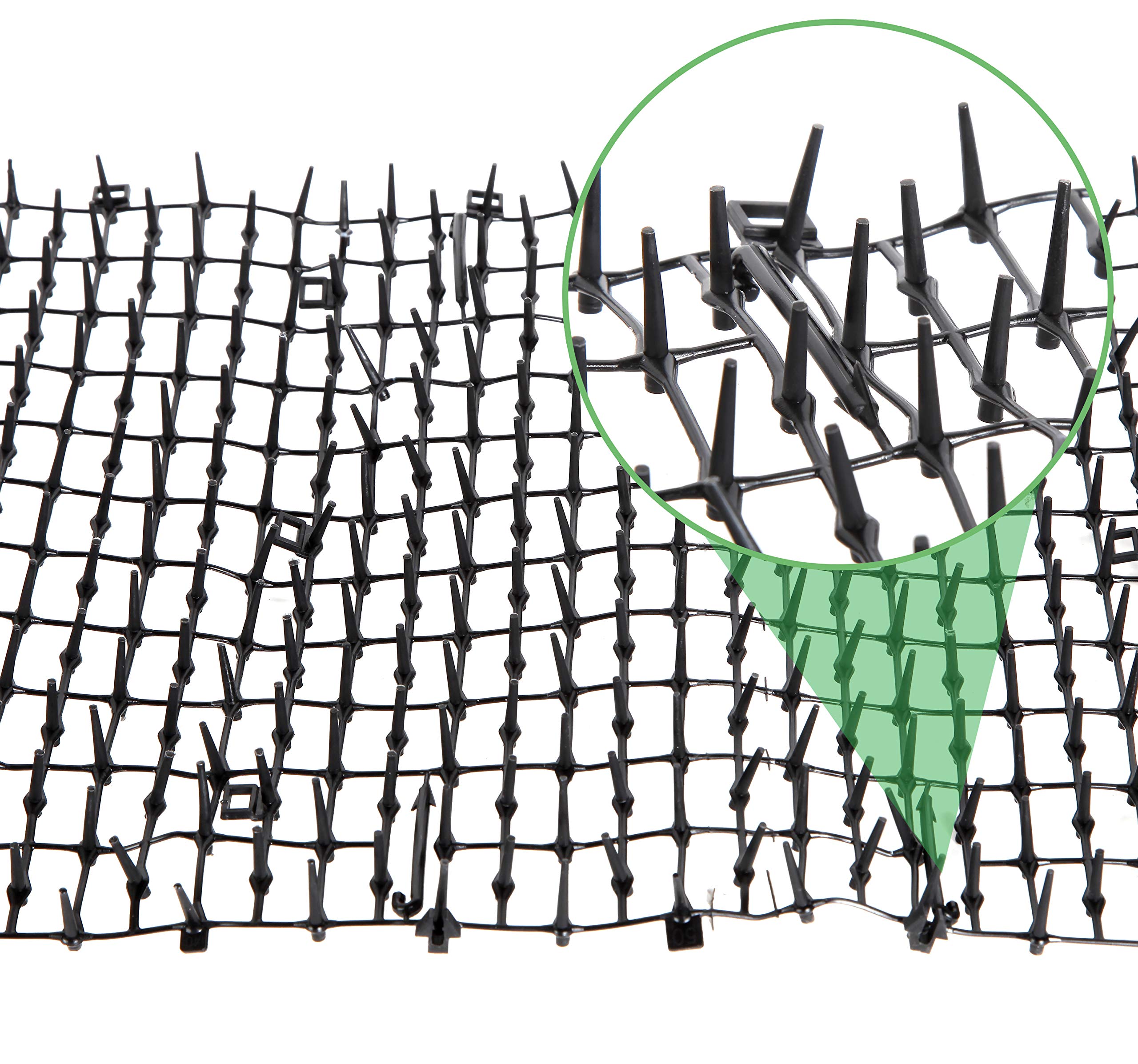 Tapix scat mat six staples shown securing outdoor installation