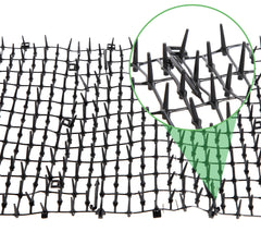 Tapix scat mat six staples shown securing outdoor installation