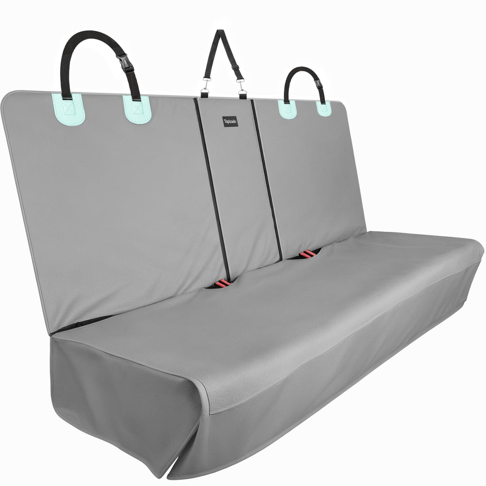 Tapizado dog car seat cover non-slip net keeps mat in place for safe travels.