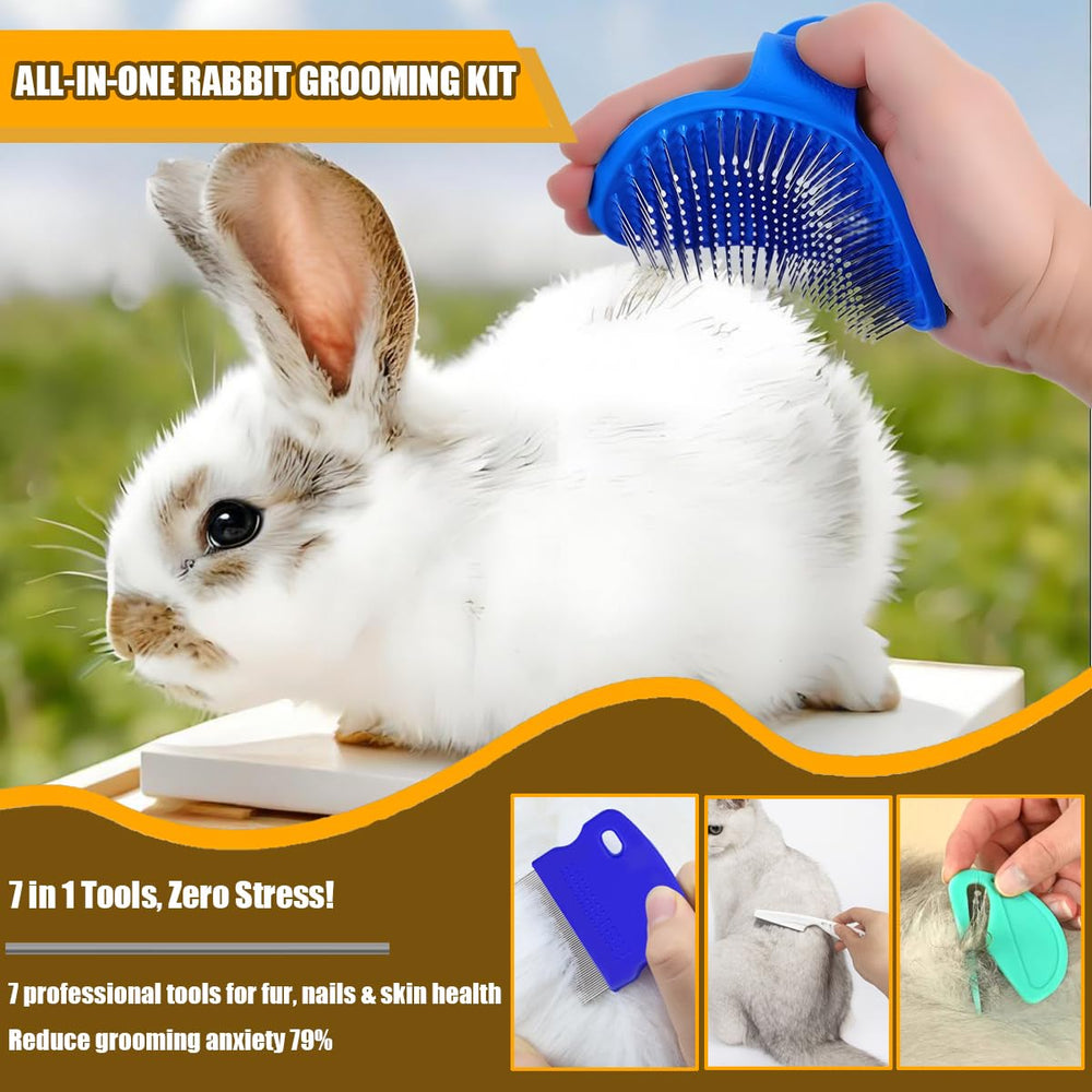 TARANDUS rabbit grooming kit nail clippers with rounded tips for safe trimming.