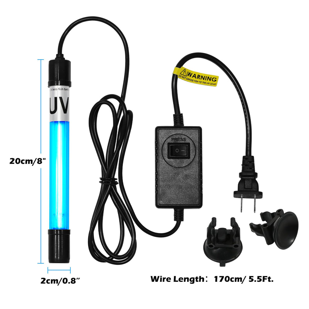 Tararium 7W installation guidance in filter-area for safe use.