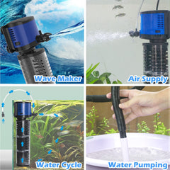 Tararium fish tank filter transparent dirt monitor emphasizes easy cleaning by showing dirt buildup.