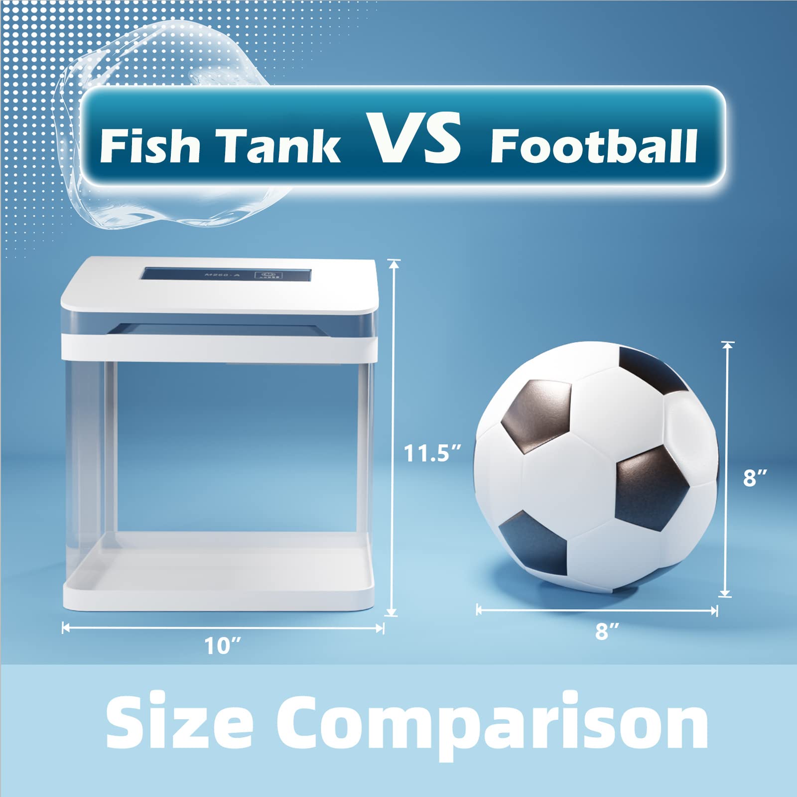 TARARIUM 2-Gallon built-in filter system for self-cleaning