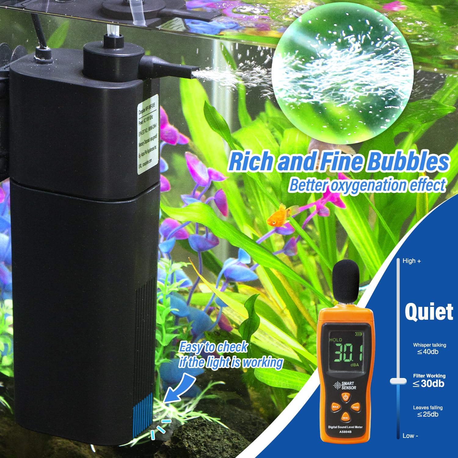TARARIUM swirl turbo design enhances water exposure for better filtration