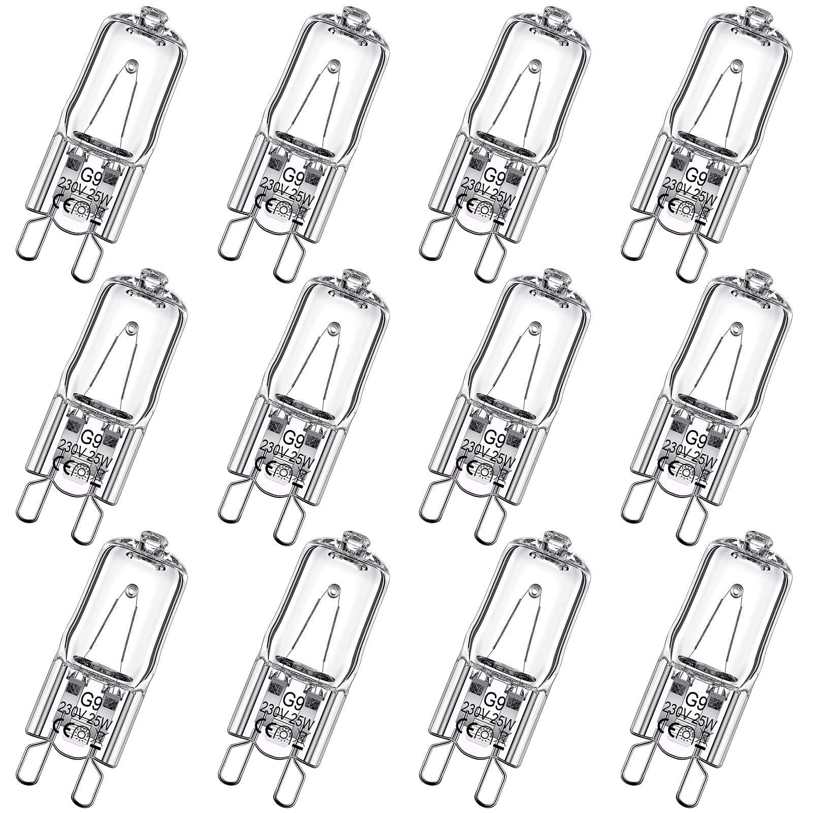 Tarpop G9 heat lamp bulbs 12-pack for reptile terrariums provide reliable warmth