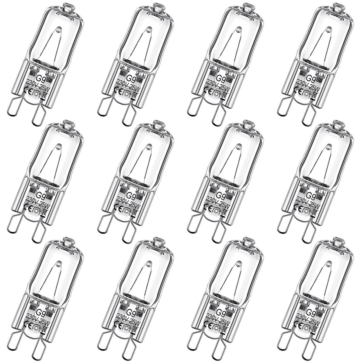 Tarpop G9 heat lamp bulbs 12-pack for reptile terrariums provide reliable warmth