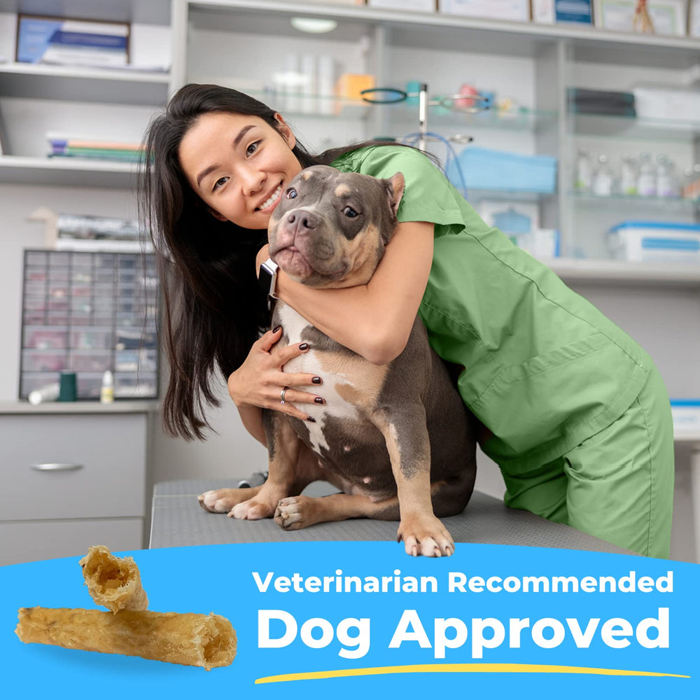Tartar Shield soft rawhide chew packaging artwork suggests fresh breath support at home.