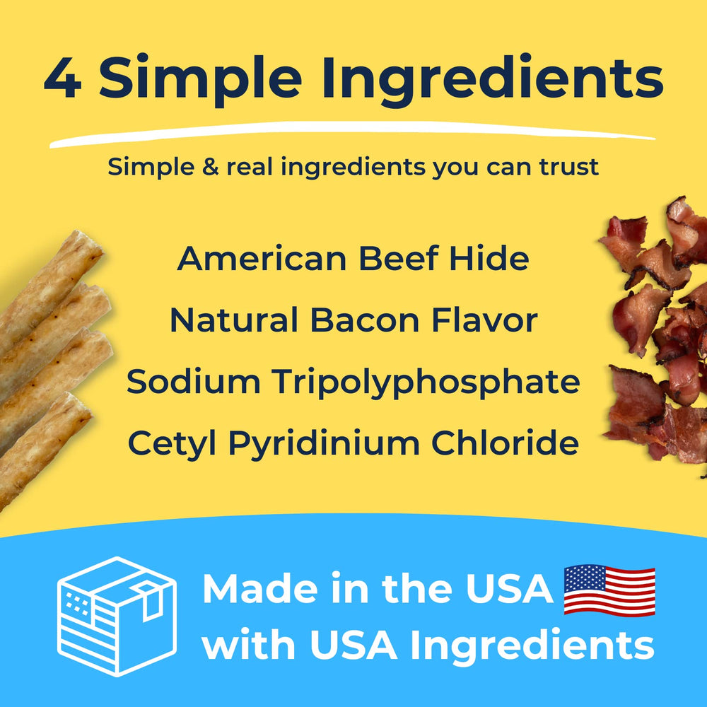 Tartar Shield Soft Rawhide Chews usa-made-label stresses USA-made quality and American-sourced ingredients.