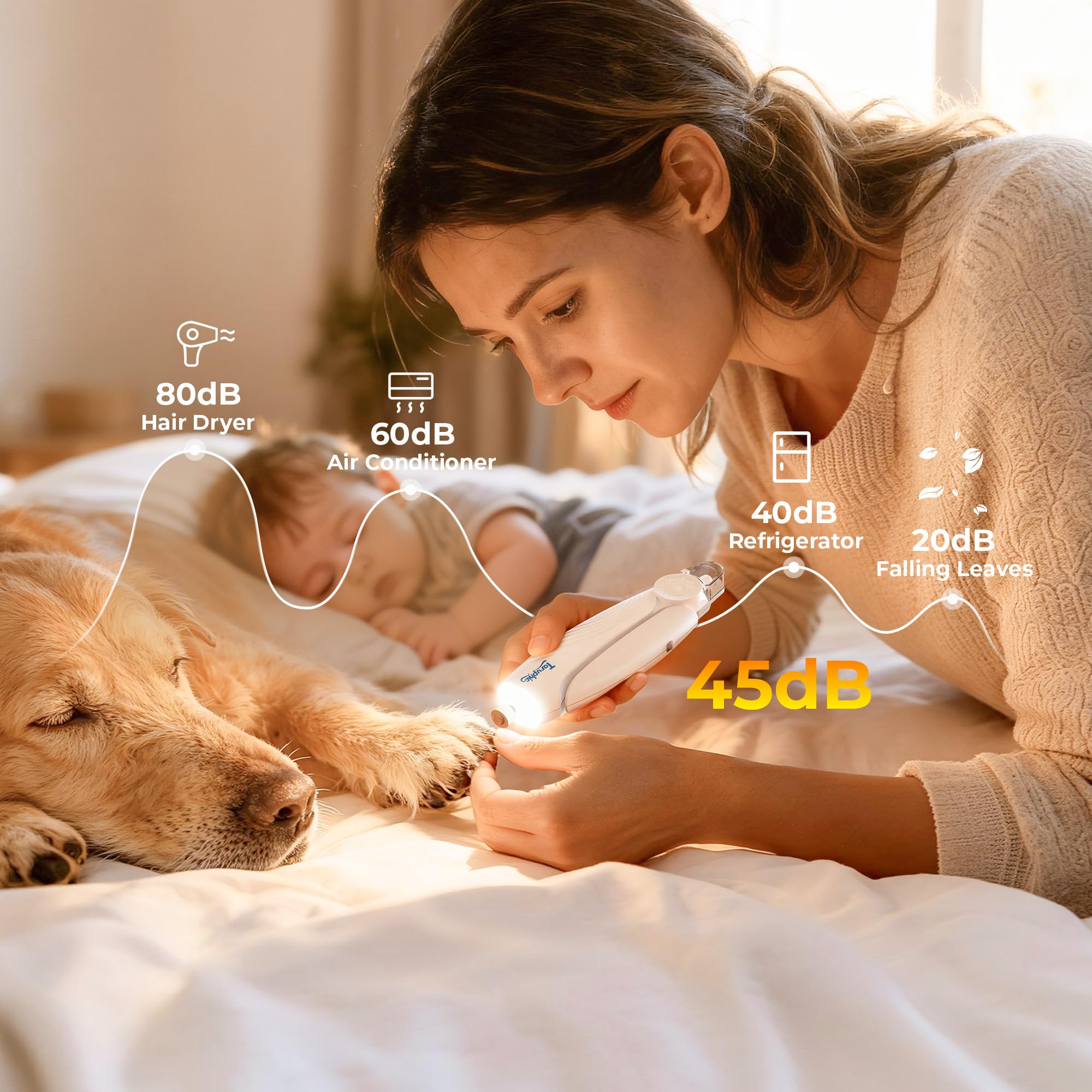 Taruphic multi-pet design suits dogs and cats for home grooming.