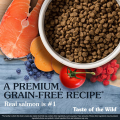 Taste of the Wild Pacific Stream ingredients featuring vegetables and fruits rich in antioxidants.