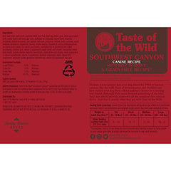 Taste of the Wild Southwest Canyon ingredients closeup highlights fruits and veggies for balanced nutrition