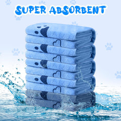 Tatuo dog towels large 20x40 inches folded for travel.