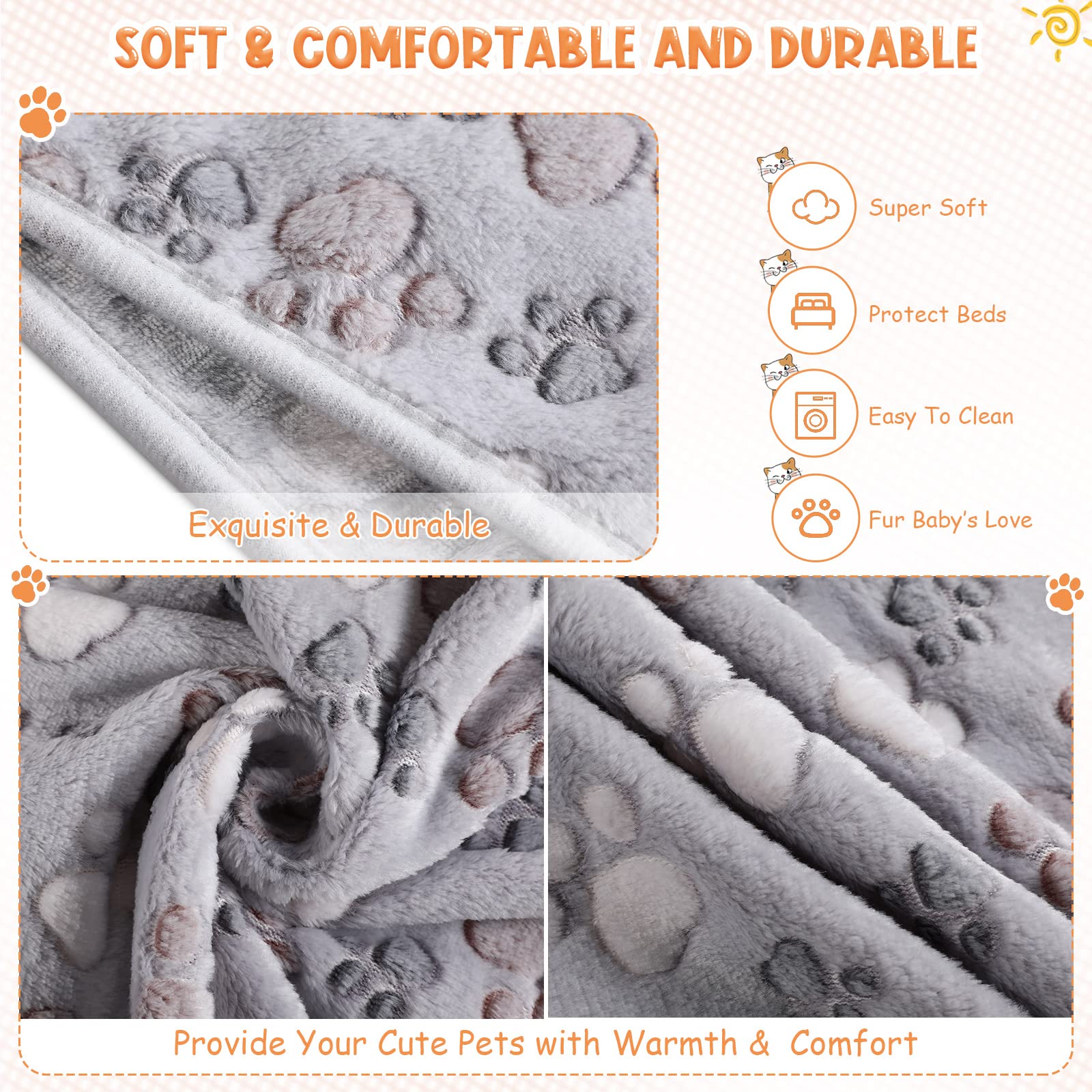 Tatuo pet blanket versatile for couch, bed, or travel.