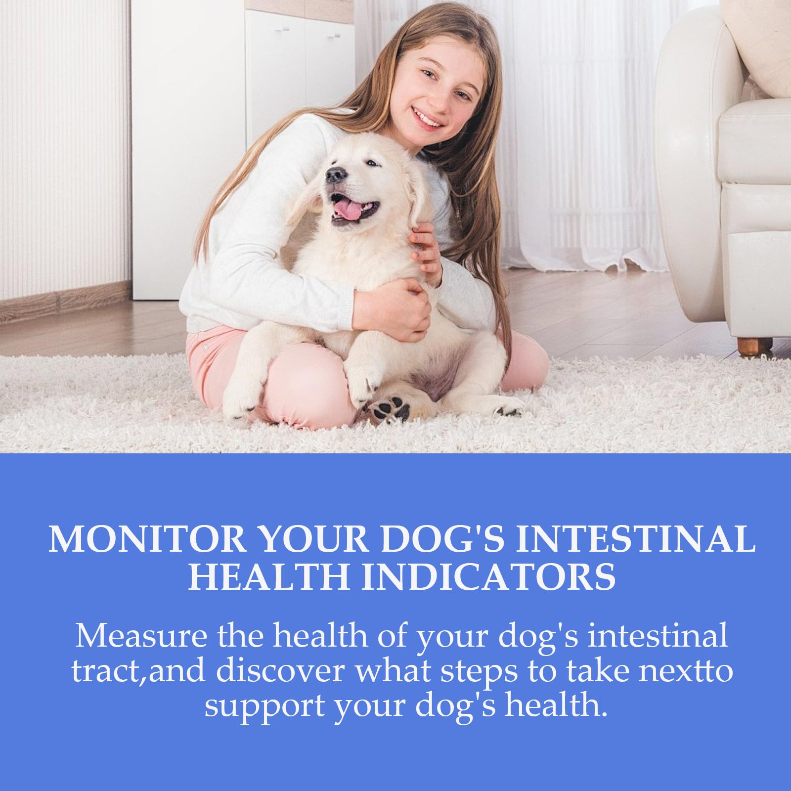 Tauphete Giardia test kit dog use enables easy at-home testing.