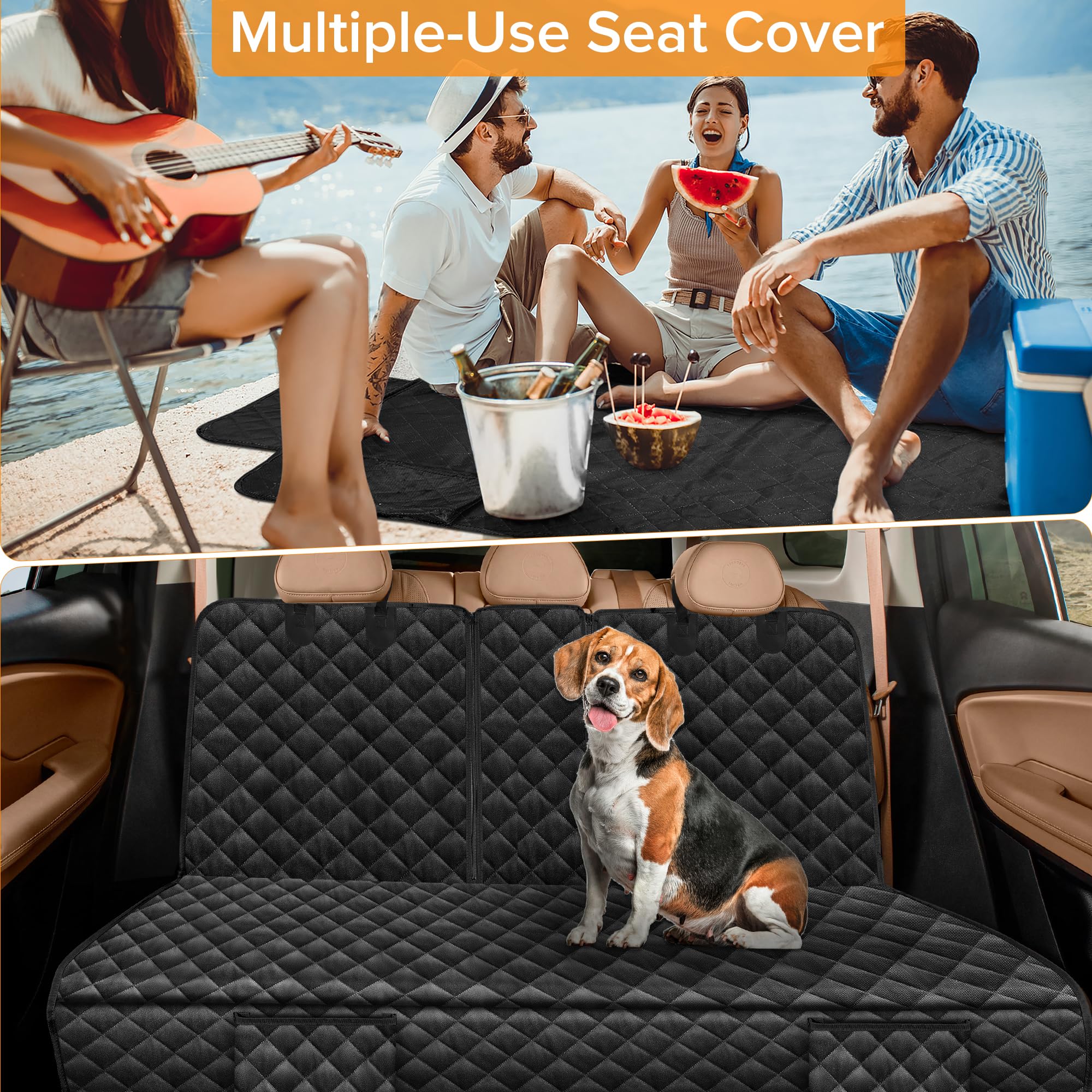 TAUYANG car seat protector designed for large pickup trucks protects cabin