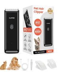 Tawiijou pet clippers in action with low-noise operation for stress-free grooming