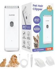 Tawiijou pet clippers low-noise operation for calm grooming sessions.