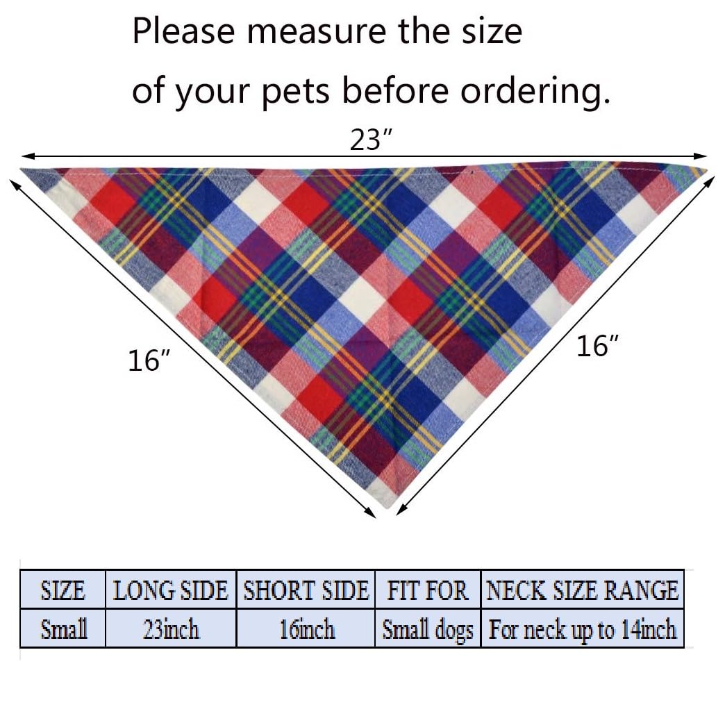 Tayfremn triangle dog scarf 16x16x23in provides comfortable fit for small pets.