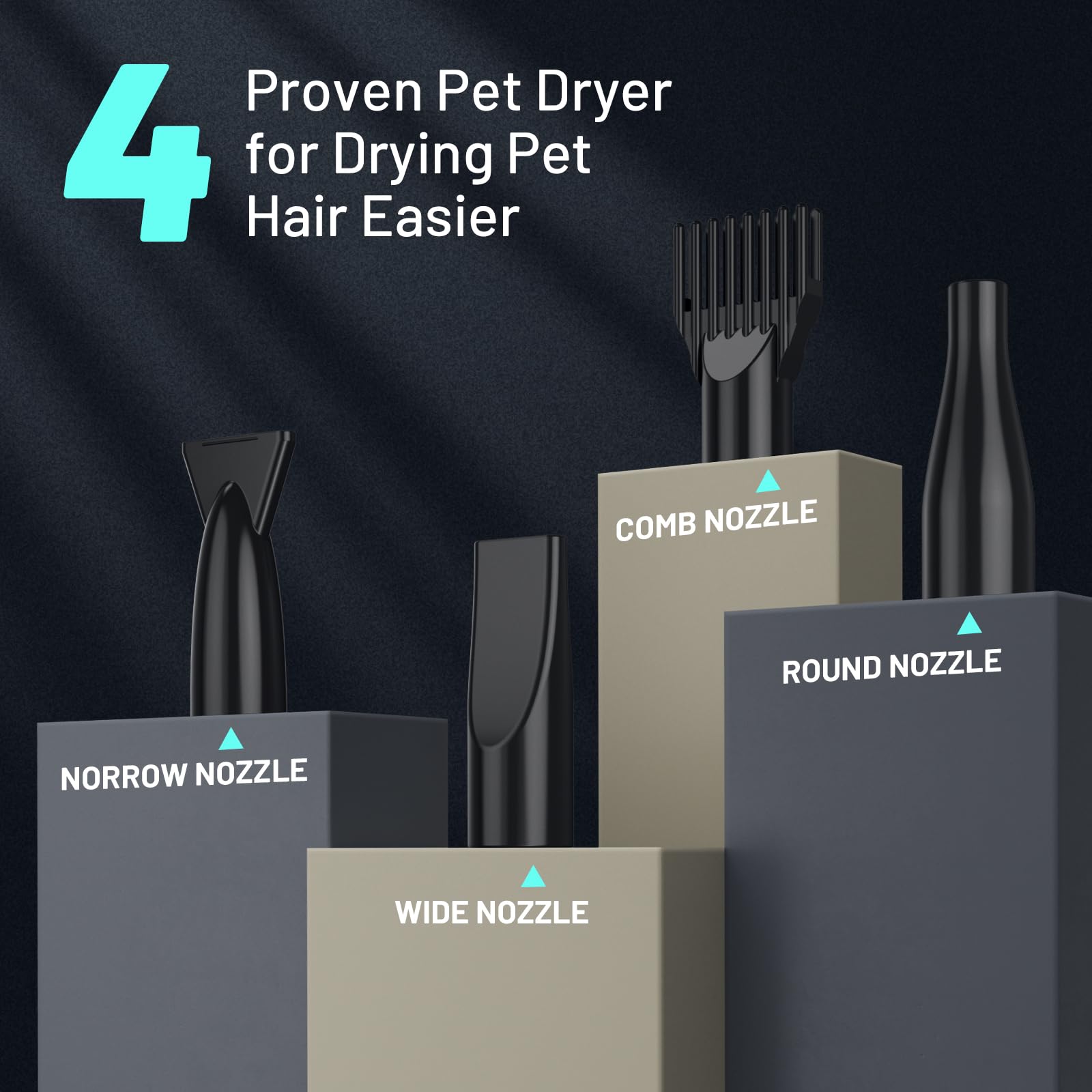 TBC PET dog dryer hose length 98 inches offers flexible reach.