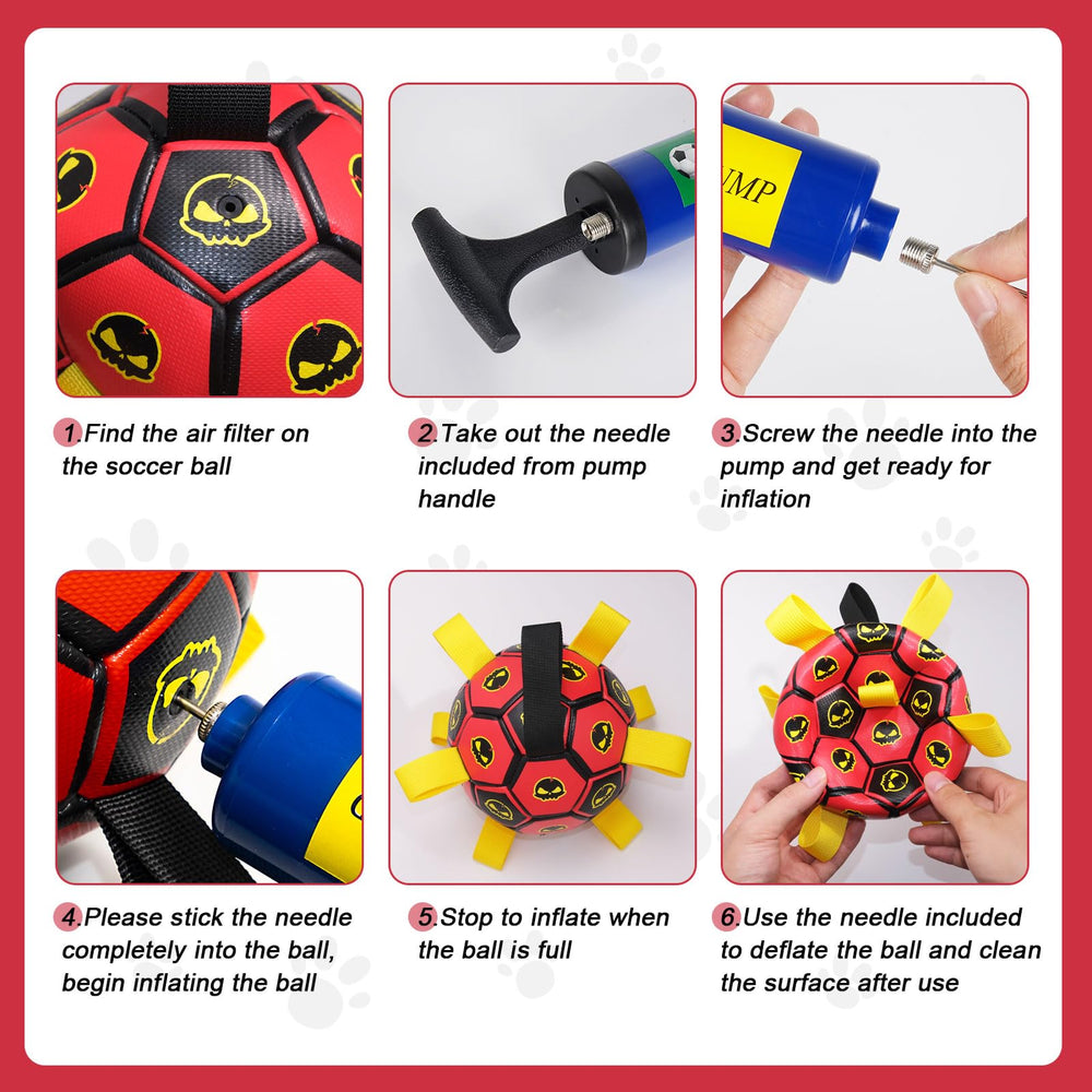 TBC PET ball includes pump and needle adapter for quick inflation