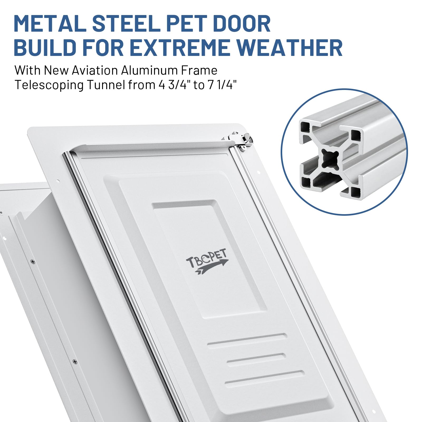 TBC PET wall door with double silicone flaps delivers flexible, secure access.
