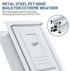 TBC PET wall door with double silicone flaps delivers flexible, secure access.