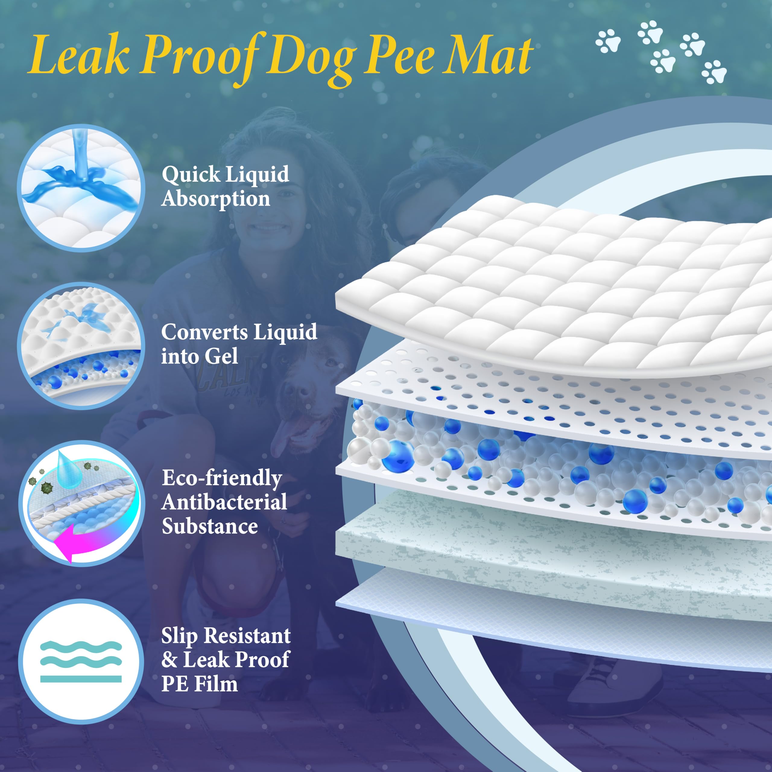 TBM Puppy Pads available in XL and large sizes for different breeds.