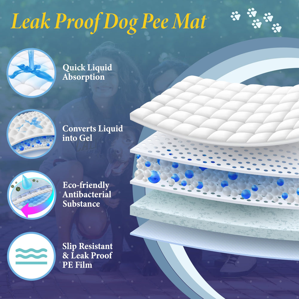 TBM Puppy Pads available in XL and large sizes for different breeds.