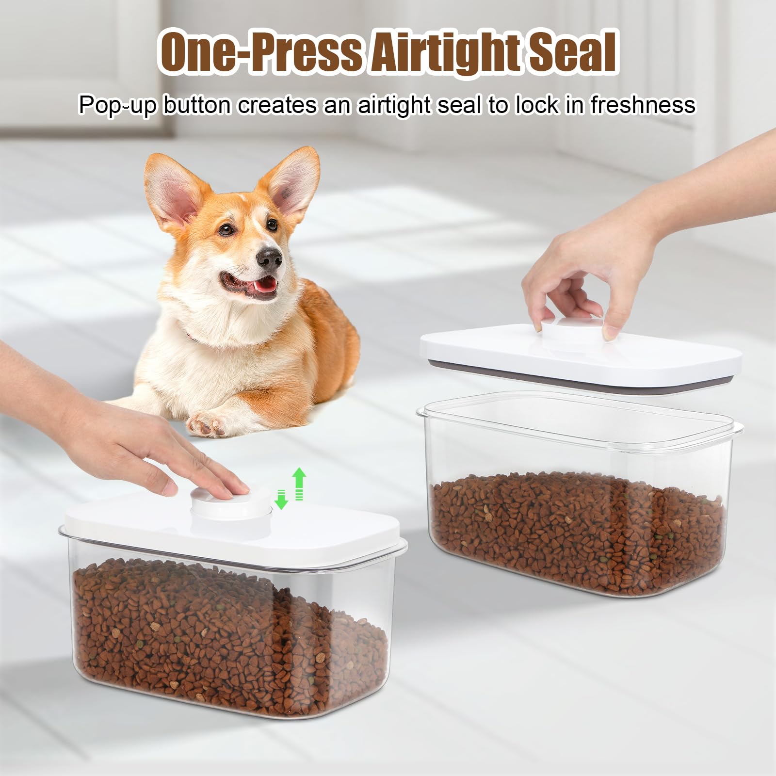 TBMax stackable design demonstrates space-saving organization for multiple pets.