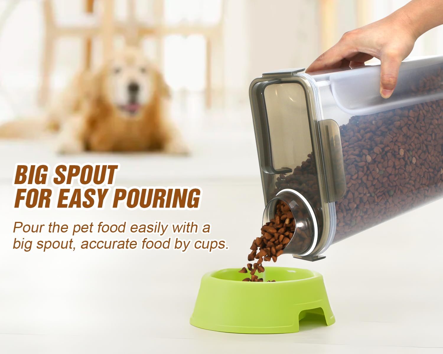 TBMax container close-up showing airtight snap-lock latches for freshness.