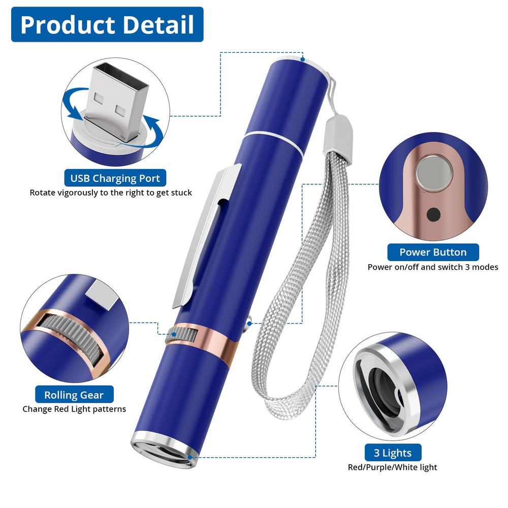 TBTeek cat toy blue pocket-clip-portable fits bags for travel fun